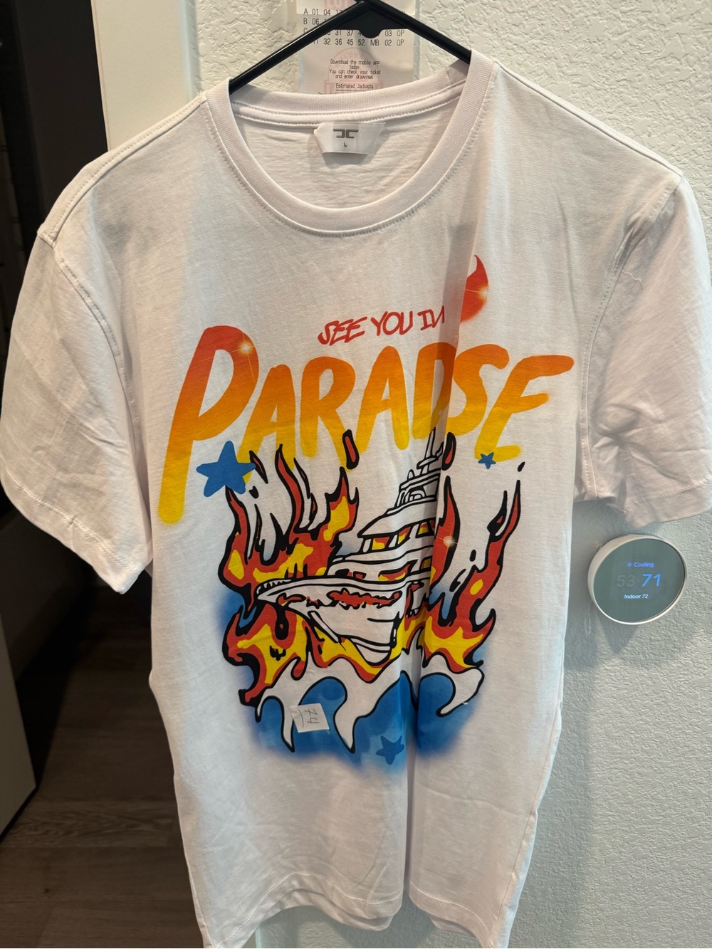 🔥🌴 “See You In Paradise” Graphic Tee – Men’s Large